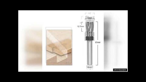 1/4" 8mm Shank Flush Trim Router Bit Solid CNC Carbide Trim Router Review