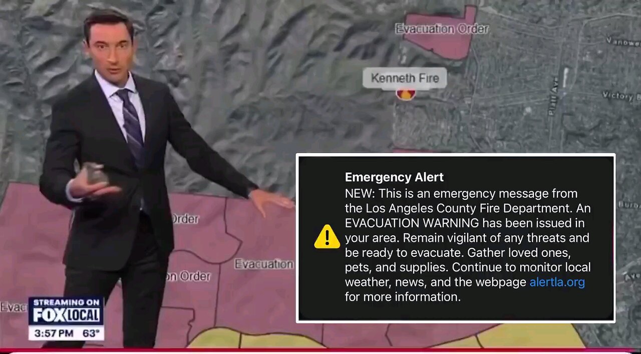 ⚠️JUST IN: Los Angeles accidentally sends an evacuation alert to every LA county resident