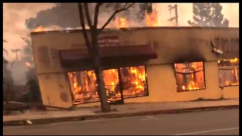 FOOTAGE - RIDING IN THE DISASTER ZONES FROM LA WILDFIRES LOS ANGELES, CA FIRE 🔥