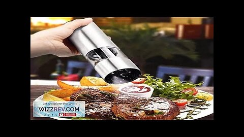 1PC Stainless Steel Electric Pepper Grinder Spices Sea Salt Kitchen Outdoor Barbecue Review