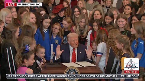 What a beautiful moment! President Trump signs an executive order protecting women’s sports.