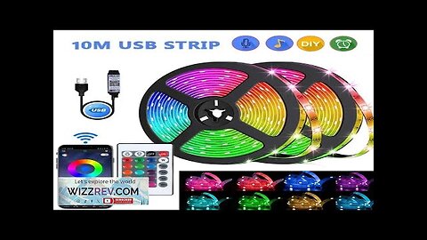 1M/3M/5M/10M USB 5V Led Strip Lights RGB APP and 24Keys Remote Control Review