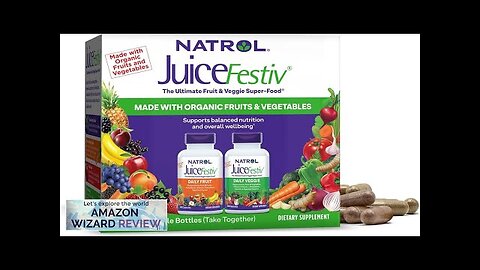 Natrol JuiceFestiv Daily Fruit & Veggie with SelenoExcell and Whole-Food Phyto Nutrients Review