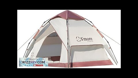 S'more Pop Up Camping Tent with Instant Setup 2 Person Lightweight Beach Review