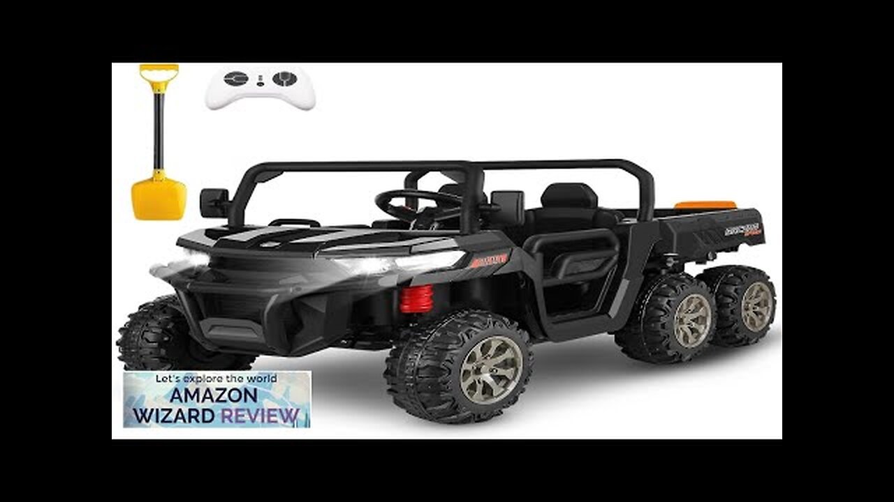 Hikole 24V Ride On Dump Truck with Electric Dump Bed 4WD 6X6 Review