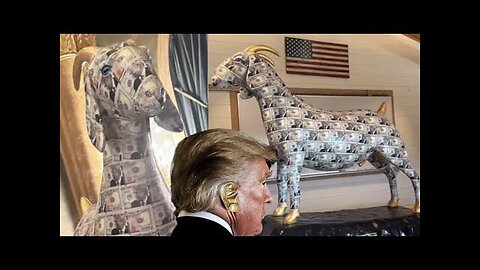 "IN TRUMP WE TRUST!" GOLDEN HOOFED BAPHOMET STATUE ON DISPLAY AT TRUMP'S MAR-A-LAGO HOME!