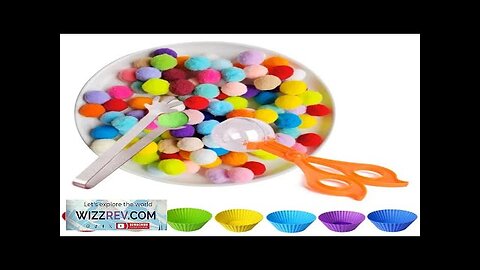 Children's Fine Motor Skill Matching Game Learning Counting Toy Colorful Plush Ball Review