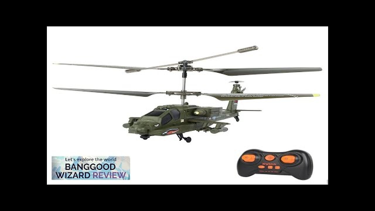 SYMA S109H 2.4G 3.5CH Level Set Height Simulation Combat RC Helicopter Review