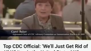 CDC Carol Baker: how to deal with unvaccinated she said "just get rid of all the whites in the US