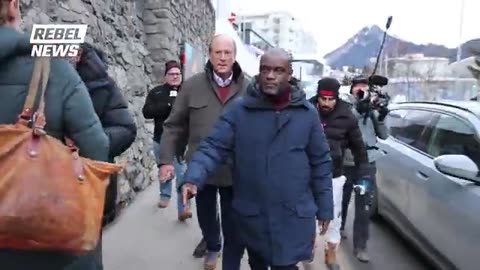 "We caught Larry Fink, the CEO of BlackRock, on the streets of Davos today.