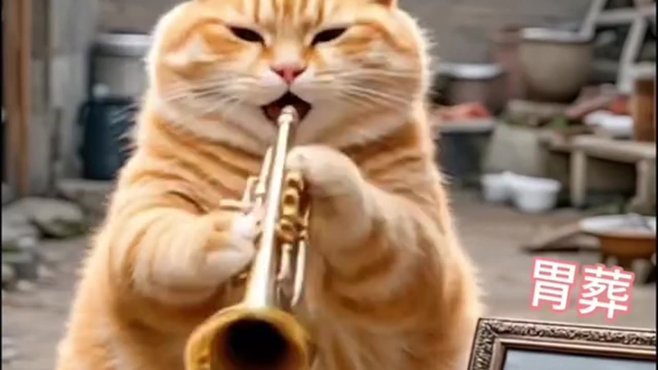 Cat is enjoying