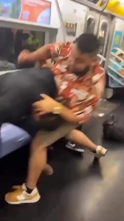 pelea en el metro de nuevo york cosa de casi siempre