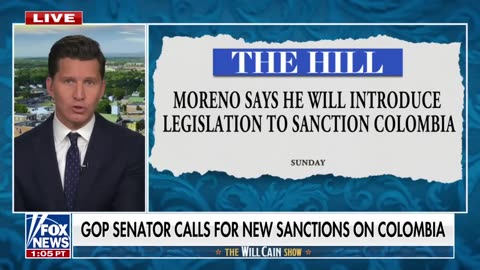 GOP senator calls for more sanctions on Colombia