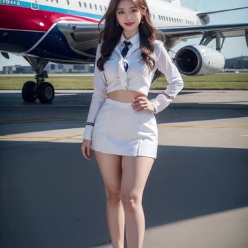[4K AI Art] Airline Stewardess lookbook 6