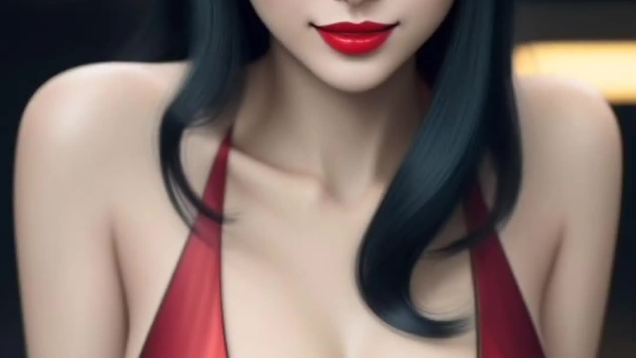 Ai art 4k lookbook - Japanese woman blunt bangs hairstyle
