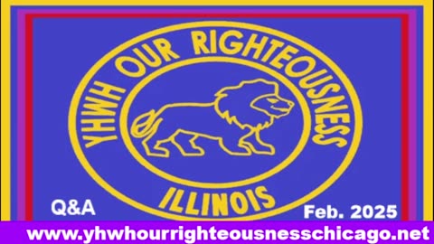 Sabbath with YHWH OUR RIGHTEOUSNESS Chicago [Saturday, March 1, 2025] 9:00 a.m. Central/10:00 a.m. Eastern (Jews are Edomites, descendants of Esau)