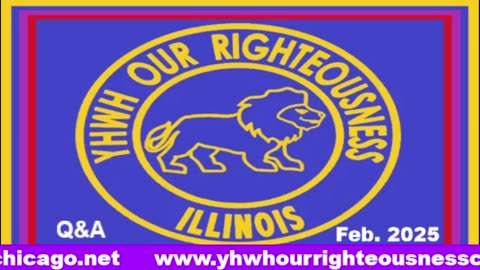 Sabbath with YHWH OUR RIGHTEOUSNESS Chicago [Saturday, March 1, 2025] 9:00 a.m. Central/10:00 a.m. Eastern (Jews are Edomites, descendants of Esau)