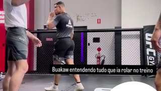 Sean Strickland training with Caio Borralho ahead of his fight against Dricus du Plessis at UFC 312