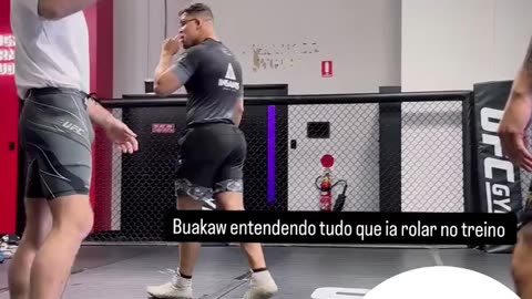 Sean Strickland training with Caio Borralho ahead of his fight against Dricus du Plessis at UFC 312