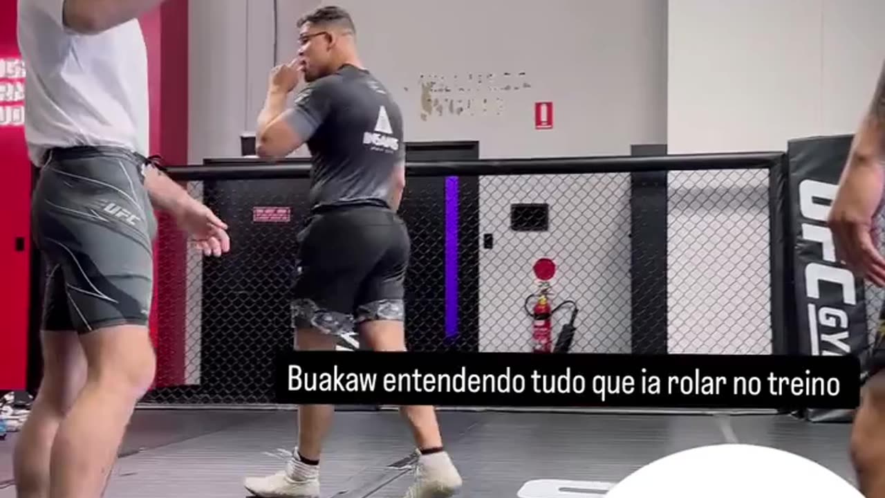 Sean Strickland training with Caio Borralho ahead of his fight against Dricus du Plessis at UFC 312