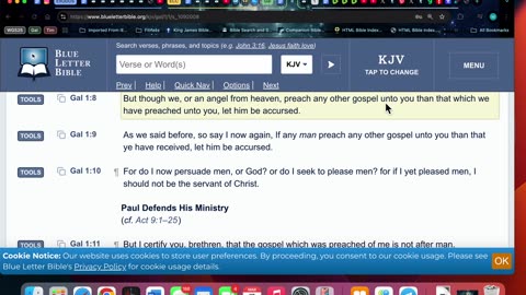 3/7/25 Gal 1:8-10 Preach any other gospel (eg. oral and not WRITTEN) unto you…let him be accursed.