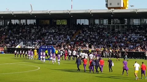 Spezia vs Fiorentina fantastic atmosphere