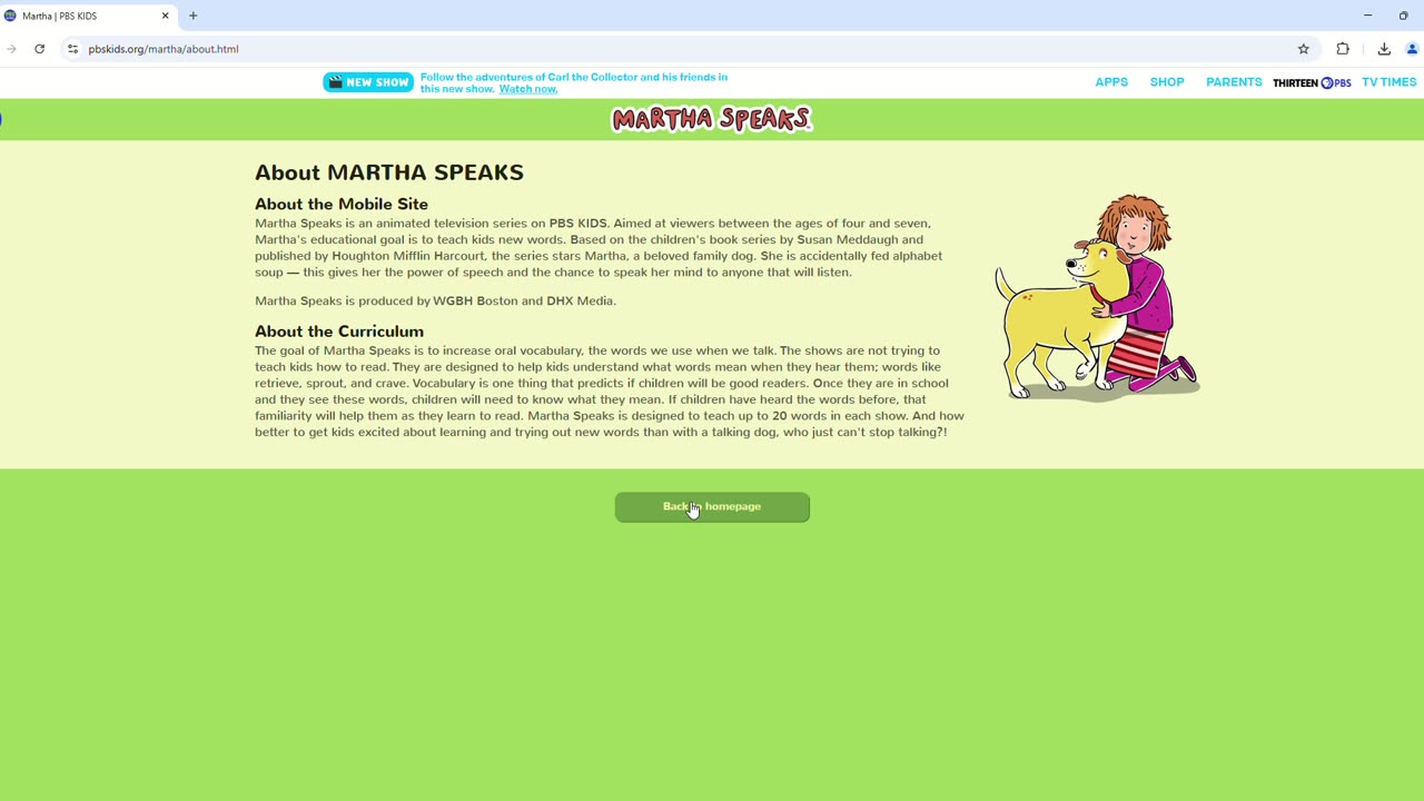 Martha Speaks On PBS 2/24/2025