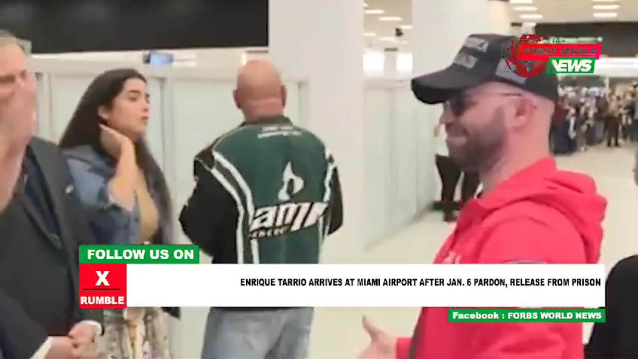 Enrique Tarrio arrives Miami airport