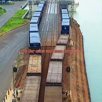 Cross Sea Car Fairy Line - Train Inside the Ship 🚢