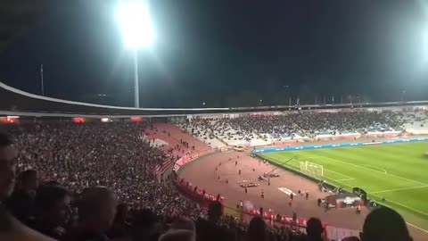 Crvena Zvezda vs Ferencvaros (UEFA Europa League) incredible atmosphere