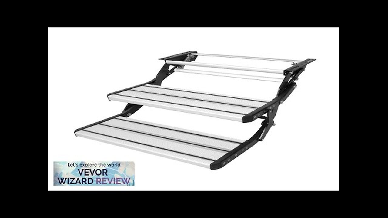 VEVOR RV Steps 2-Step Manual Retractable RV Stairs Foldable 440 LBS ...