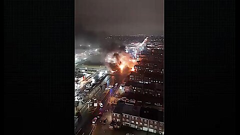 Overhead Drone Footage of Philly Friday Night