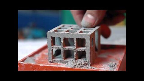 Man Builds Tiny Houses with Mini Bricks - DIY Constructions by @DIY-Garage