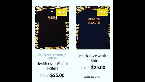 👕2018🍎 Healthy4Life & HealthOverWealth Apparel Co. Clothing Line Made In Canada 🍁