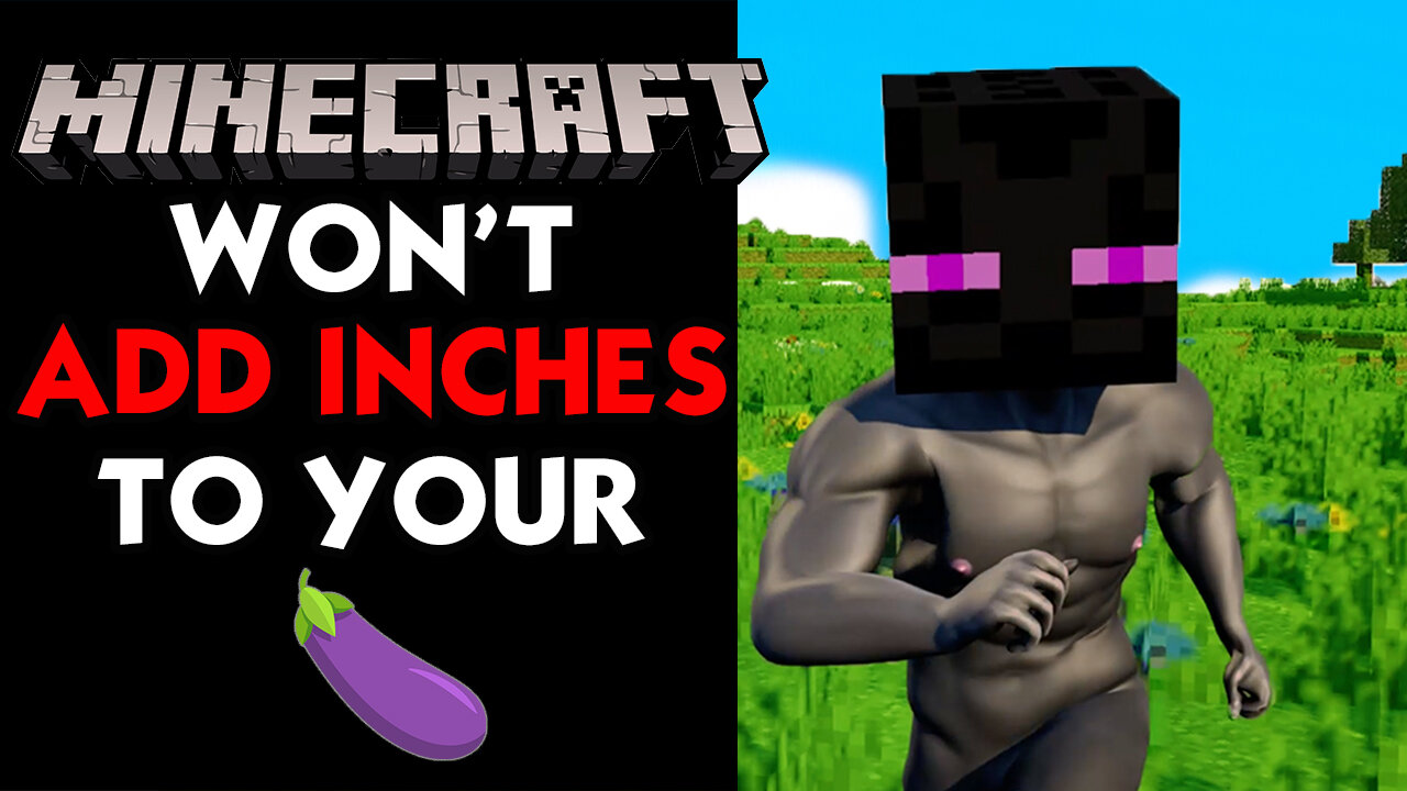 Minecraft Won't Add Inches to Your Cock (3D)