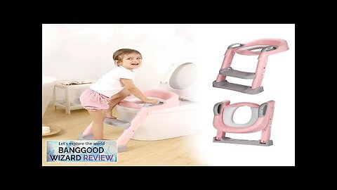 Kids Foldable Auxiliary Toilet Ladder Infant Baby Step Ladder Folding Toilet Child Review