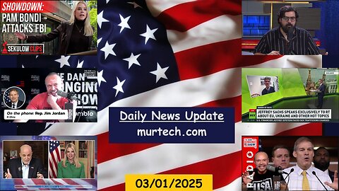 ACLJ: Pam Bondi, Mark Levin: Bondi Stonewalled, Dan Bongino: Jim Jordan, RT News: Ukraine | EP1488