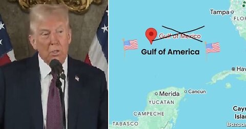 Gulf of America announcement (read by artificial Trump)