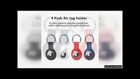 HATALKIN Compatible with AirTag Case Keychain Air Tag Holder Silicone AirTags Key Review