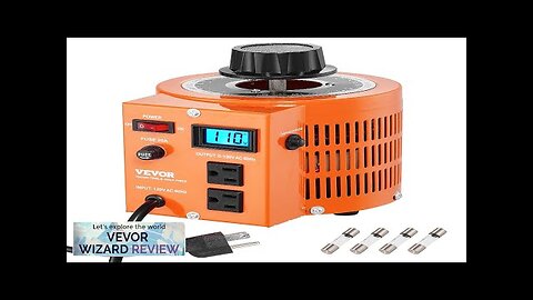 VEVOR 2000VA Auto Variable Voltage Transformer 15.3 Amp 110V Input 0-130V Output Review