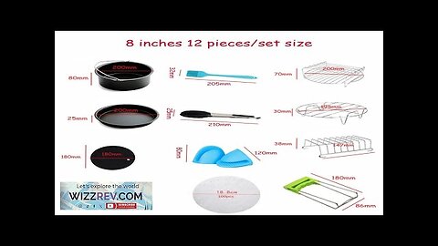 8pcs/set 7 Inch / 8 Inch Air Fryer Accessories for Gowise Phillips Review