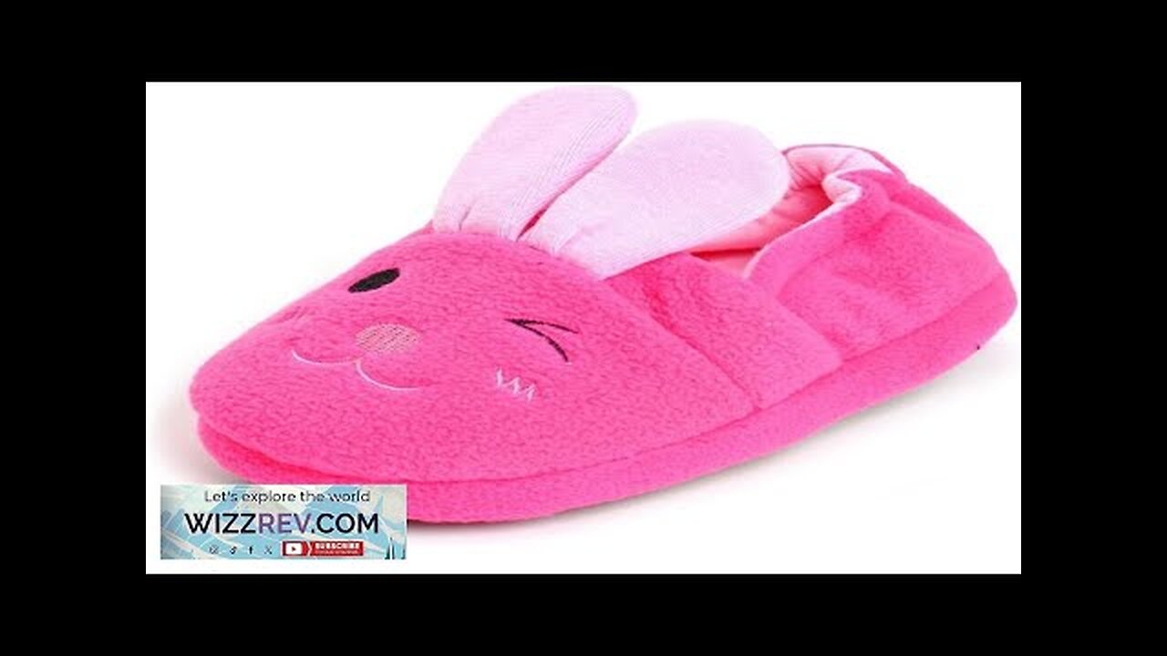 Baby Girls Cute Cartoon Warm House Slippers with Non-Slip Rubber Sole Review