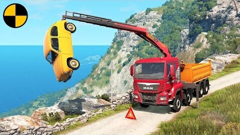 Crane Truck Car Rescue 🤯 BeamNG Drive