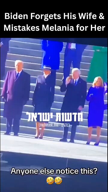 Biden Mistakes Melania For His Wife #trump #melania #shorts #rumble