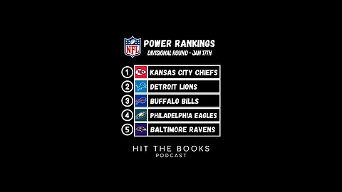 NFL Power Rankings as we head into Divisional Round Weekend!🏈🔥