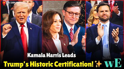 Trump's Election Win Officially Certified Congress | Kamala Harris Leads Final Vote Count - WorldEye