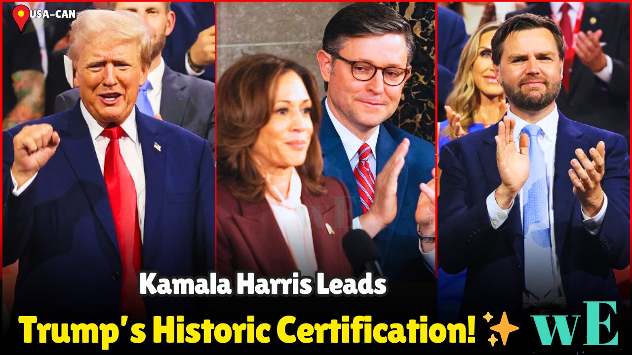 Trump's Election Win Officially Certified Congress | Kamala Harris Leads Final Vote Count - WorldEye