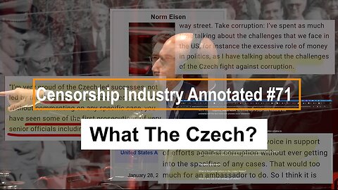 CENSORSHIP INDUSTRY ANNOTATED #71: WHAT THE CZECH?