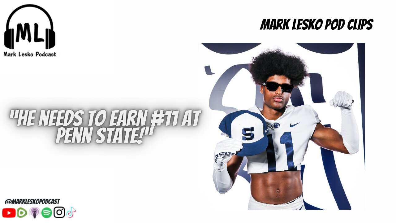 New numbers for Penn State Football players || Mark Lesko Pod clips #pennstatefootball