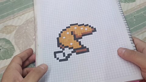 Cómo dibujar una Galleta de la Fortuna en pixel Art